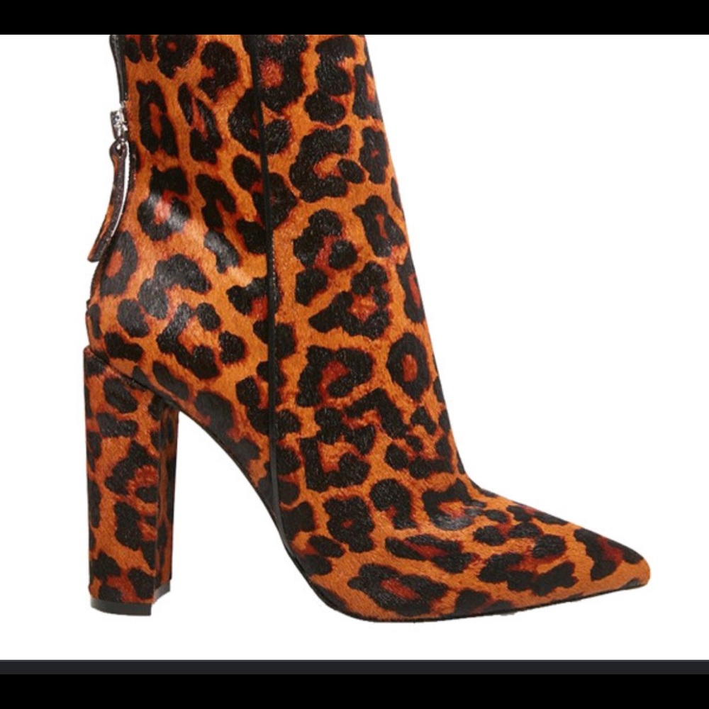 Steve Madden Trista Leopard Booties NIB